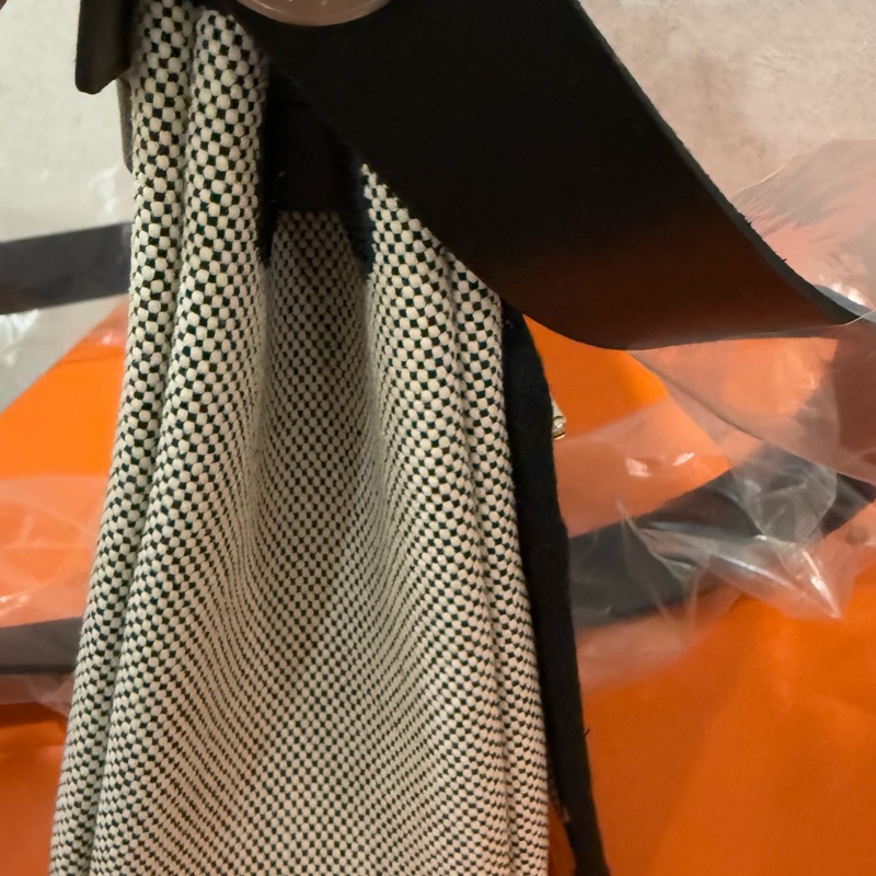 愛馬仕 Hermès mini herbag 20 熊貓黑銀 斜背包-4