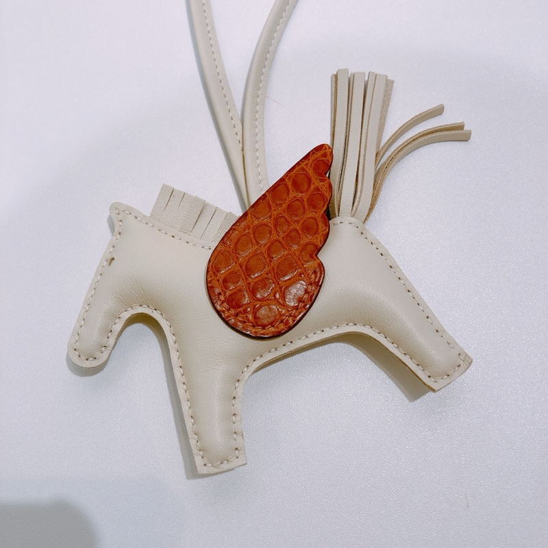 TW4637 HERMES 愛馬仕小號飛馬吊飾RODEO PEGASE PM CHARM SWFIT X ALLIGATOR-1