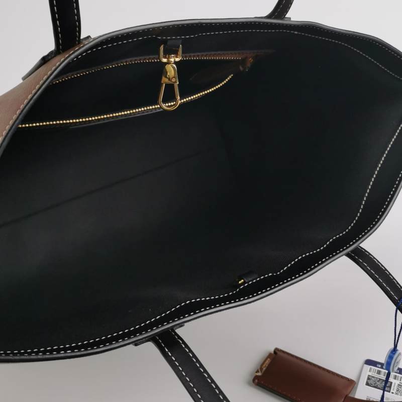 Burberry牛皮拼色格紋單肩包-6