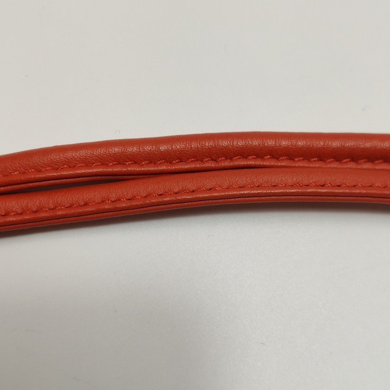 Hermes Aline迷你結飾馬夫包單肩包Milo羊皮銀扣9J火焰橙Z刻-11