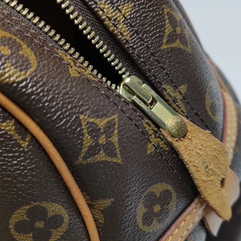Louis Vuitton(LV)Montorgueil植鞣革老花logo徽標牌保齡球包單肩包-8