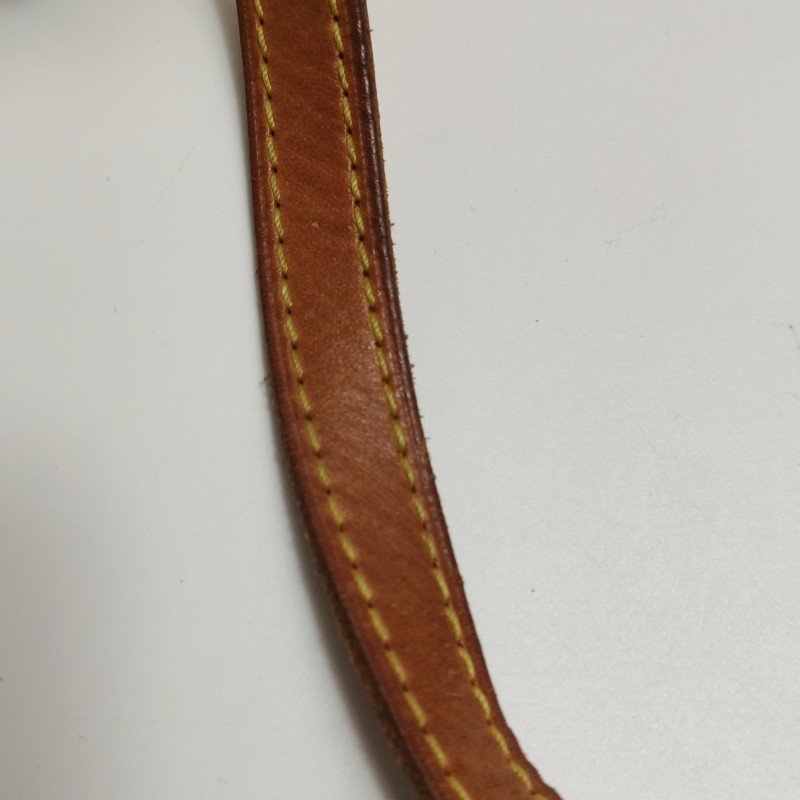 Louis Vuitton(LV)Montorgueil植鞣革老花logo徽標牌保齡球包單肩包-13