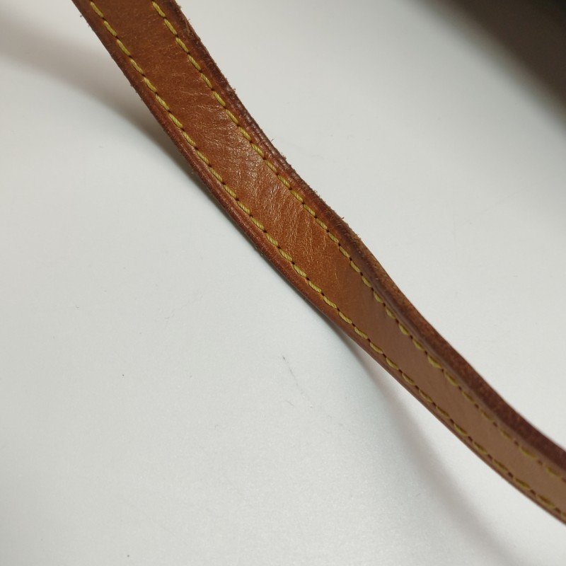 Louis Vuitton(LV)Montorgueil植鞣革老花logo徽標牌保齡球包單肩包-14