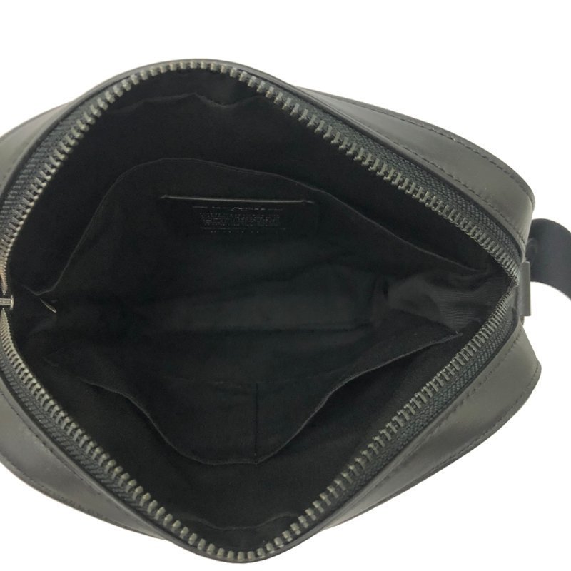 【全新】COACH C LOGO前拉鍊男款斜背包(黑灰)-4