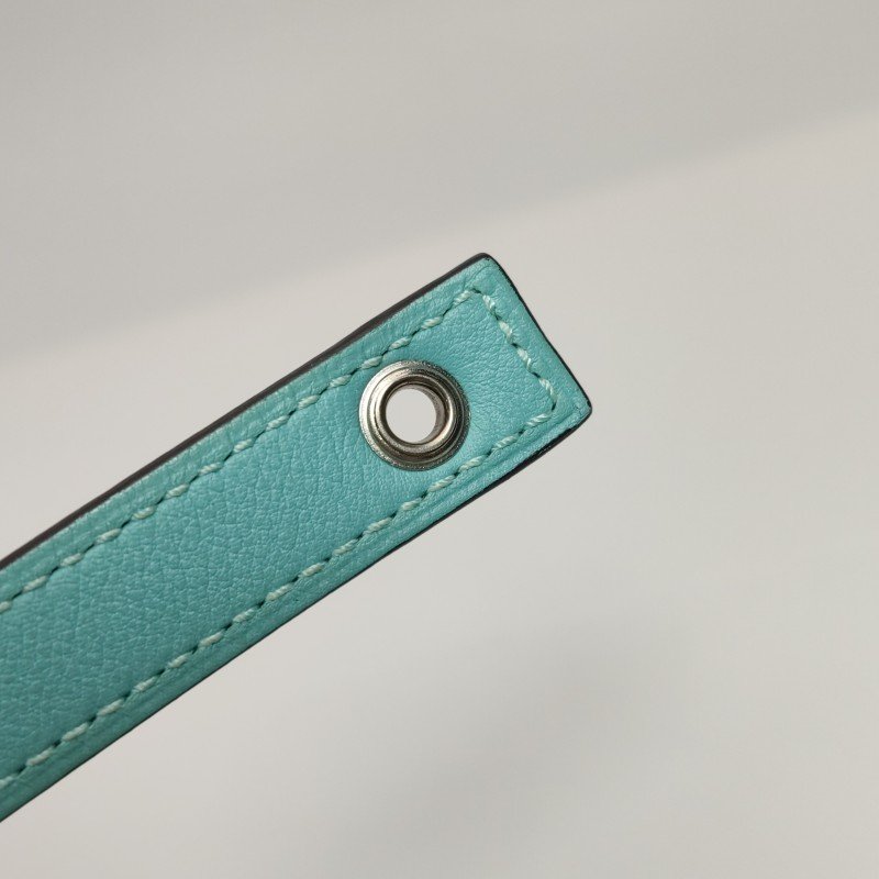 Hermes Picotin菜籃子包22手提包Clemence(TC)牛皮銀扣3P馬卡龍藍T刻-11