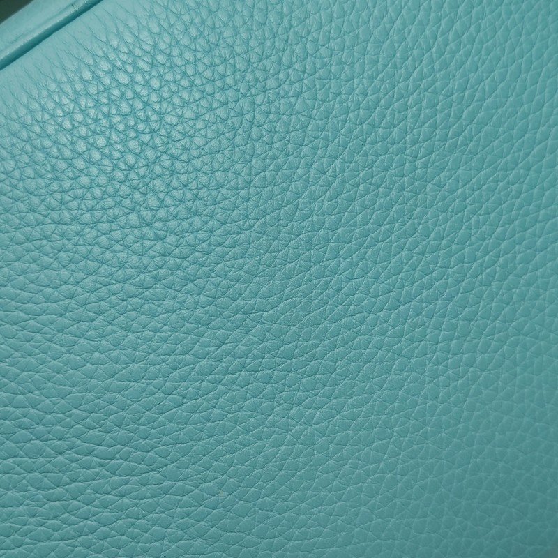 Hermes Picotin菜籃子包22手提包Clemence(TC)牛皮銀扣3P馬卡龍藍T刻-12