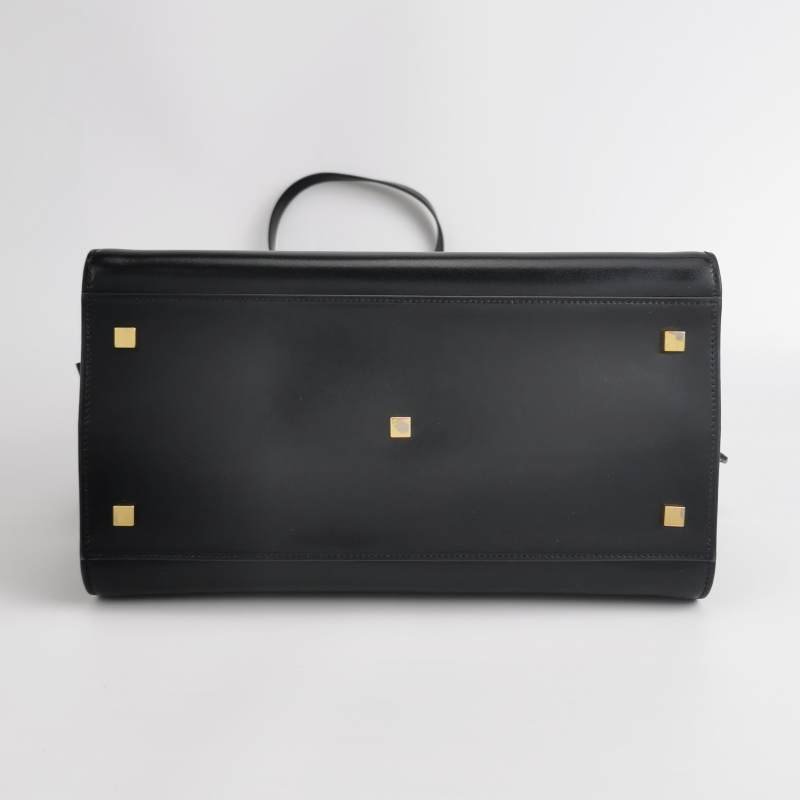 Saint Laurent Uptown牛皮純色YSL磁扣單肩包單肩包-5