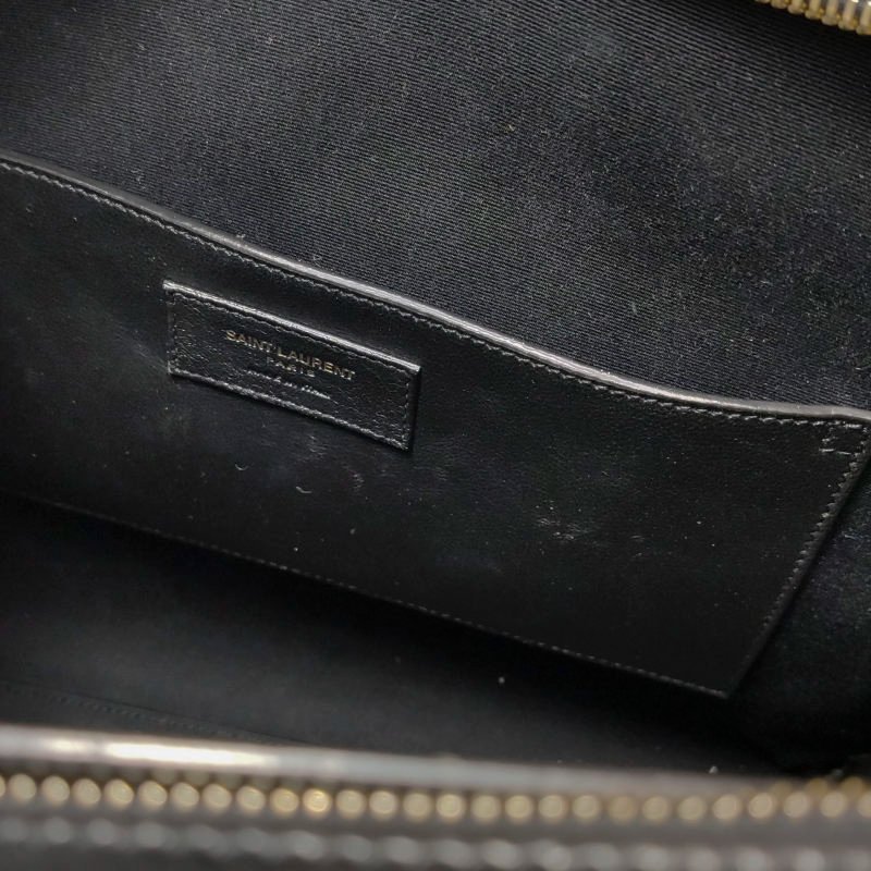 Saint Laurent Uptown牛皮純色YSL磁扣單肩包單肩包-10