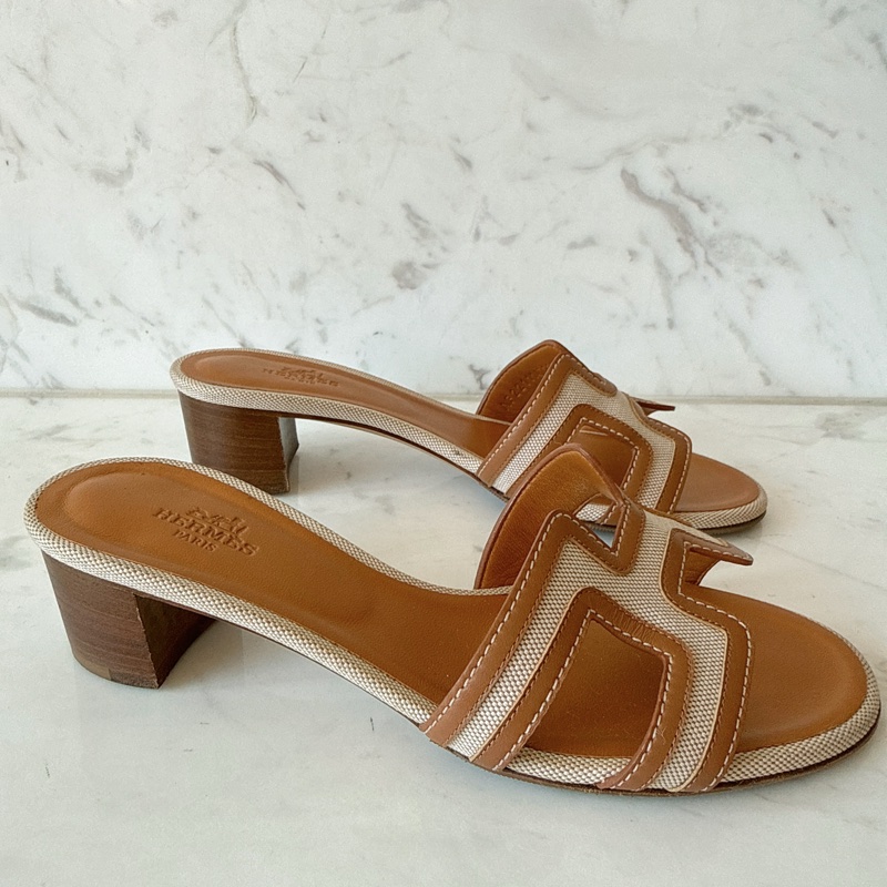 Hermes✨Oasis H拖鞋波跟鞋 35.5-3