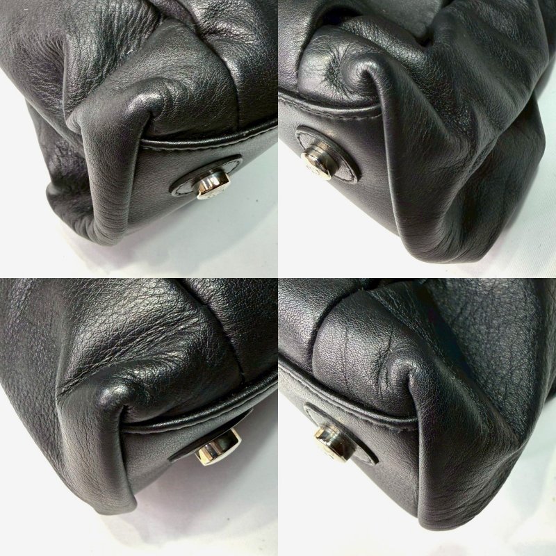 DIOR 牛皮黑銀鍊條雲朵包-9