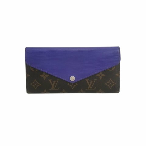 Louis Vuitton(LV)Marie牛皮Monogram印花按扣錢包