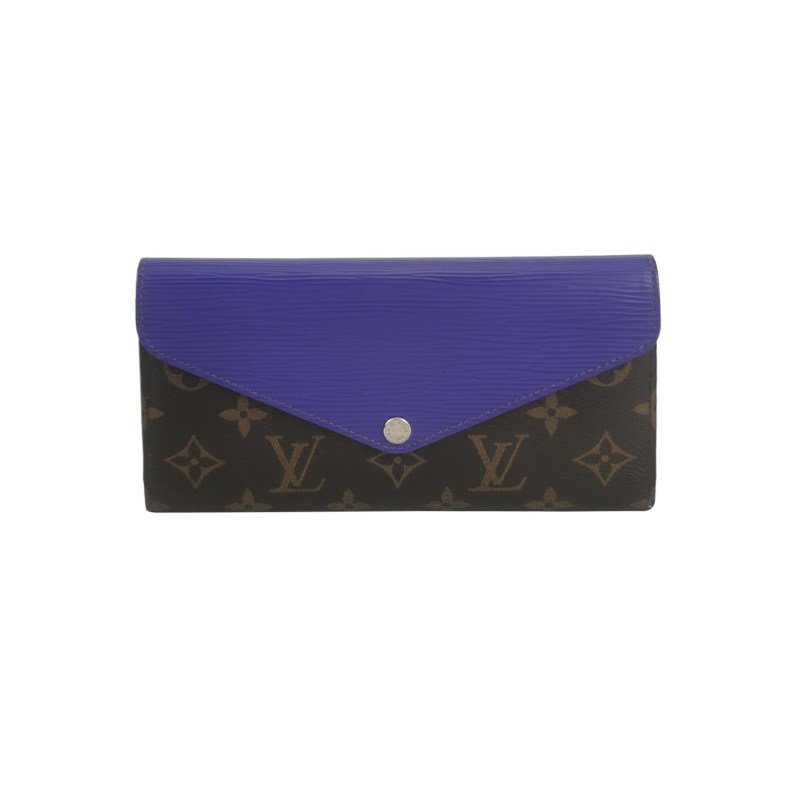 Louis Vuitton(LV)Marie牛皮Monogram印花按扣錢包-0