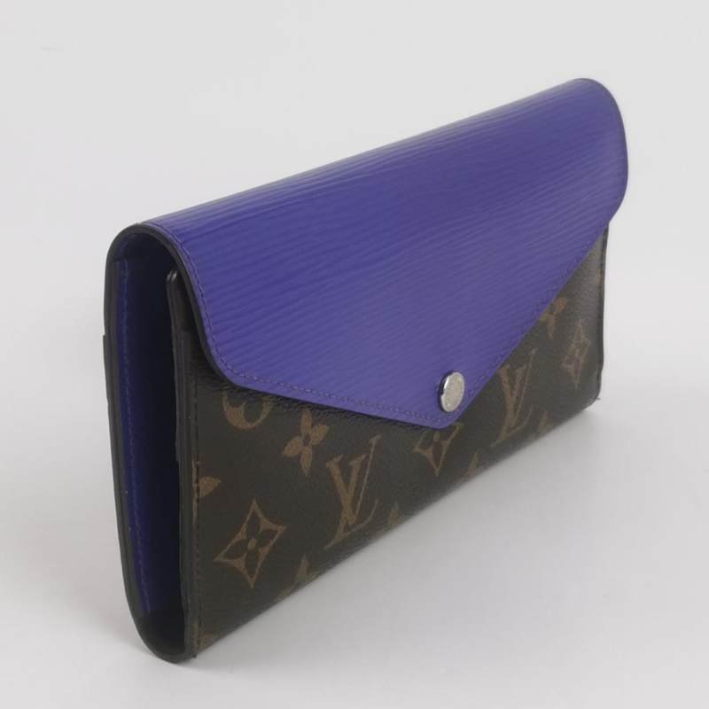 Louis Vuitton(LV)Marie牛皮Monogram印花按扣錢包-2