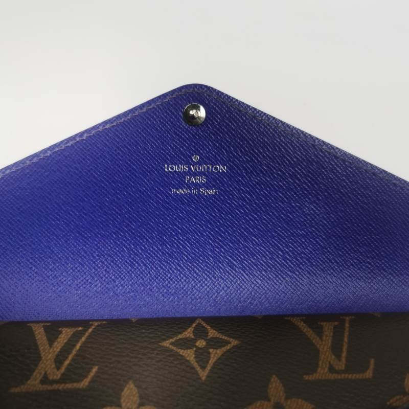 Louis Vuitton(LV)Marie牛皮Monogram印花按扣錢包-6