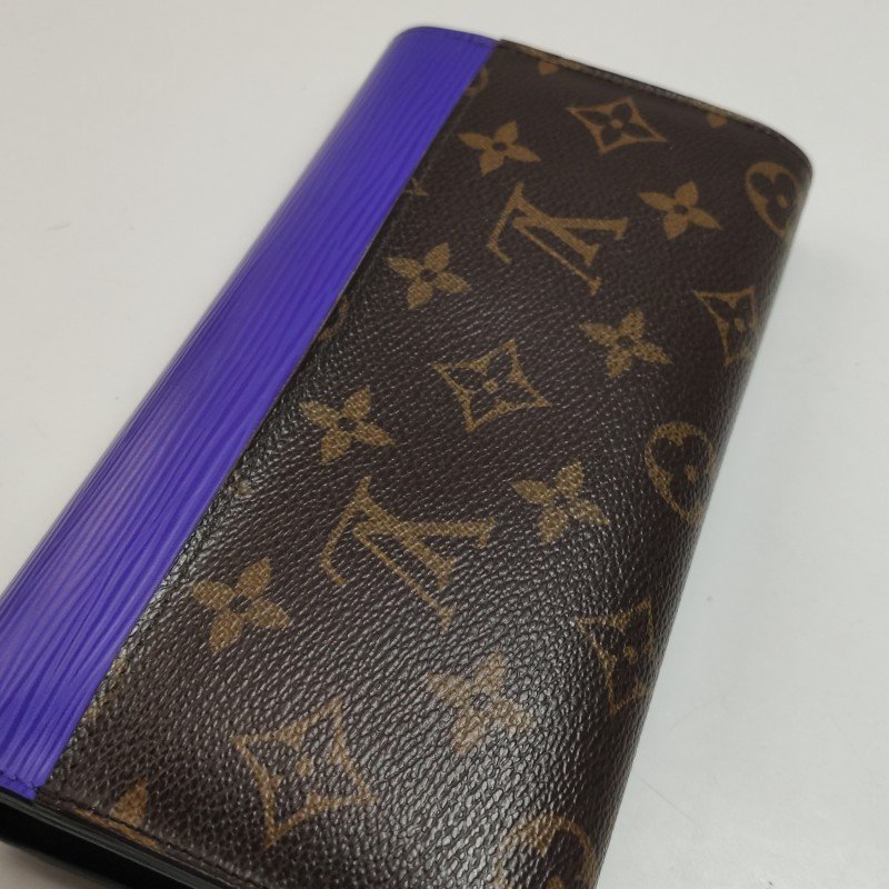Louis Vuitton(LV)Marie牛皮Monogram印花按扣錢包-10