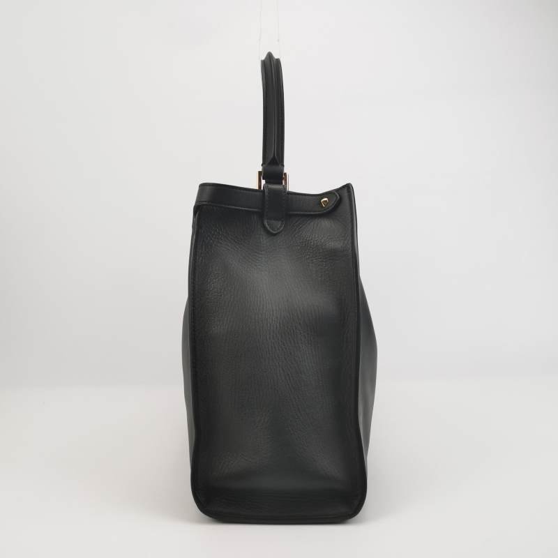 Fendi Peekaboo躲貓貓牛皮純色扭鎖單肩包-2