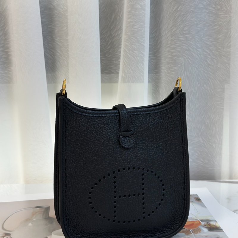 HERMES Mini evelyne - 黑金 B-3