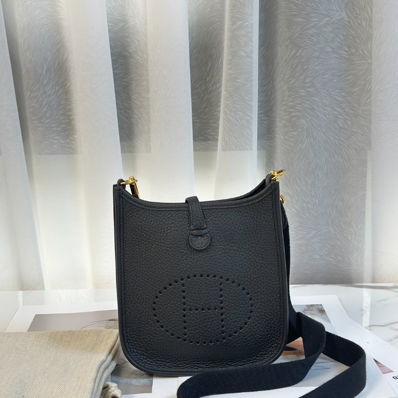 HERMES Mini evelyne - 黑金 B-9