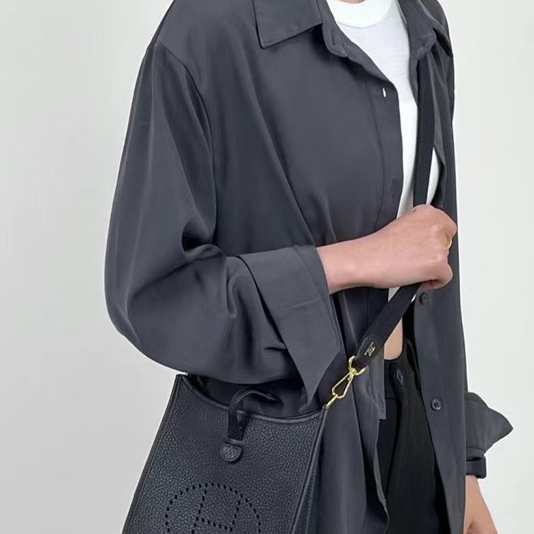 HERMES Mini evelyne - 黑金 B-10