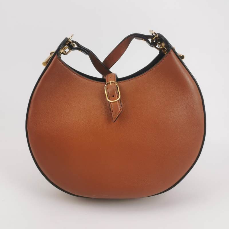 Loewe Joyce牛皮純色logo圓環斜挎包單肩包-4