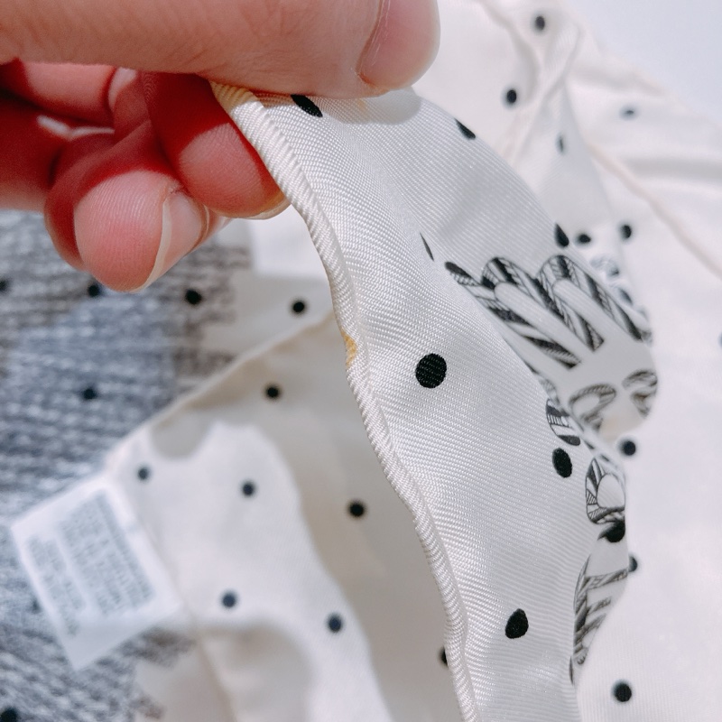 TW4641 HERMES 愛馬仕植物圖案方形小絲巾SCARF PLUMETS ET PANACHES-9