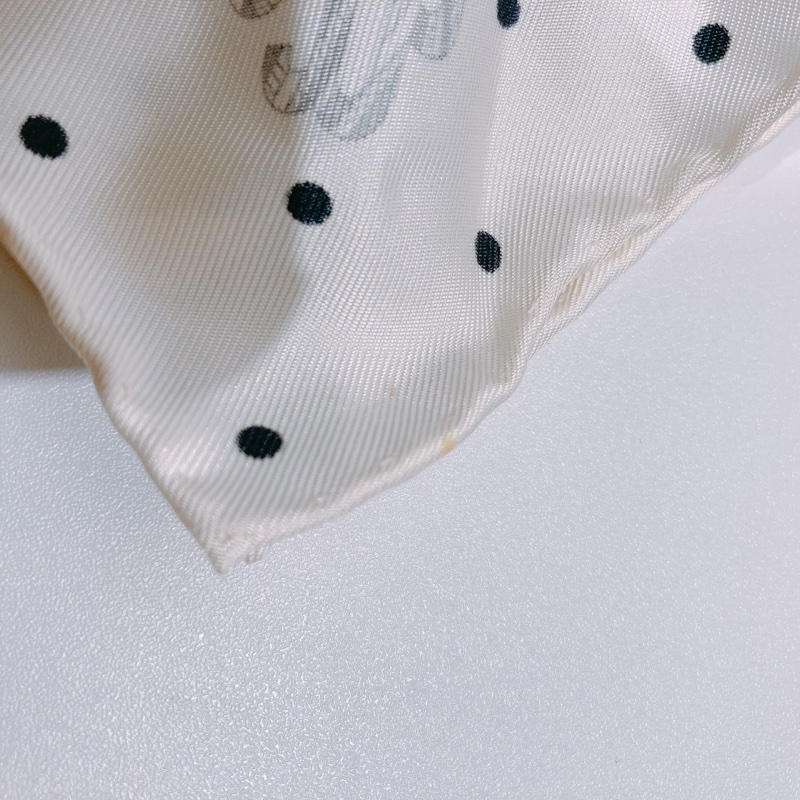TW4641 HERMES 愛馬仕植物圖案方形小絲巾SCARF PLUMETS ET PANACHES-12