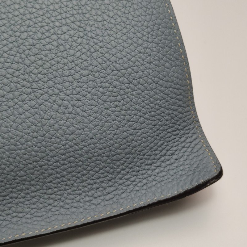 Hermes Etribelt35手提包Togo牛皮銀扣P0木偶灰框Q刻-12