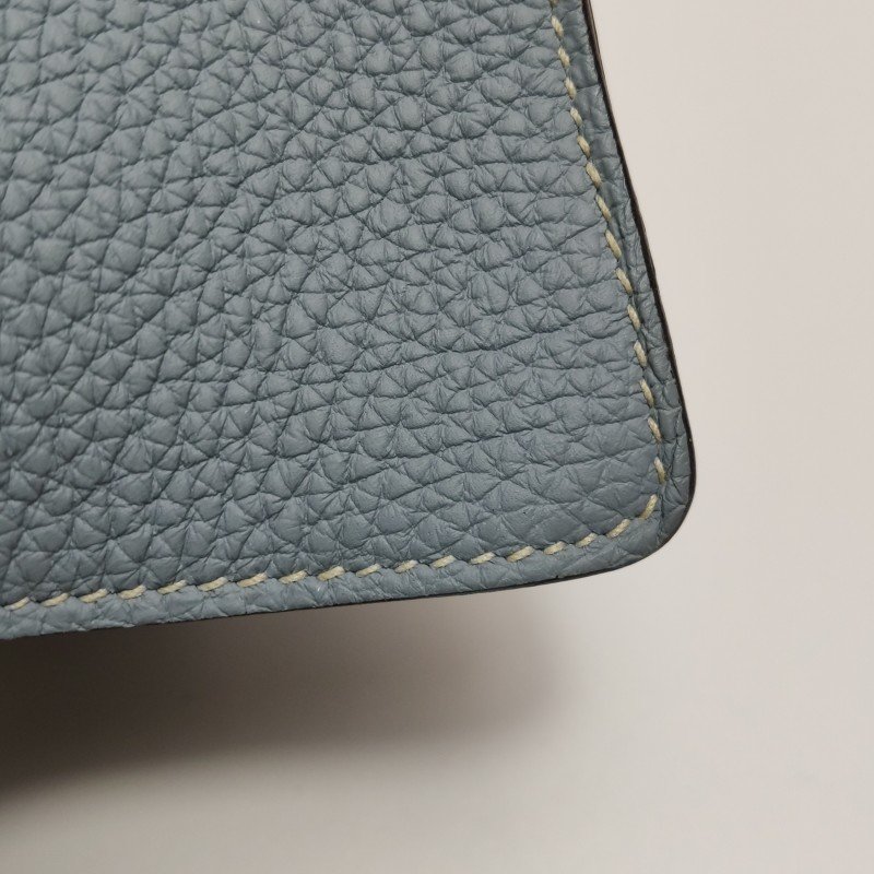 Hermes Etribelt35手提包Togo牛皮銀扣P0木偶灰框Q刻-19