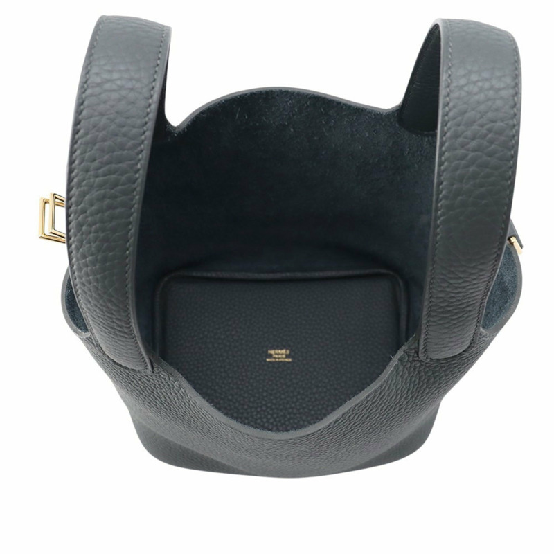 Hermes Hermès Picotin Lock PM 手提包，Vert Mangrove，Taurillon Clemence 皮革，K Stamp-4