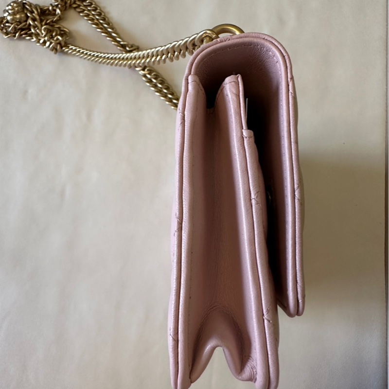 全新 歐洲帶回 小金球經典WOC鏈條包 粉色-4