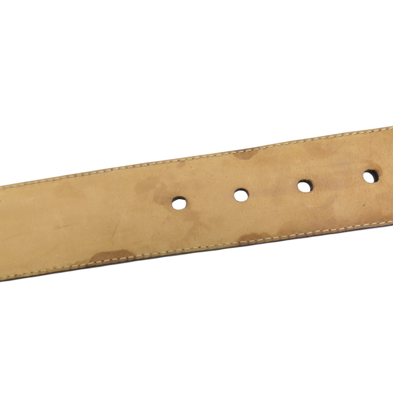 酒紅色 牛皮 雙G印花 皮帶 96公分【GUCCI 古馳】 281548-6