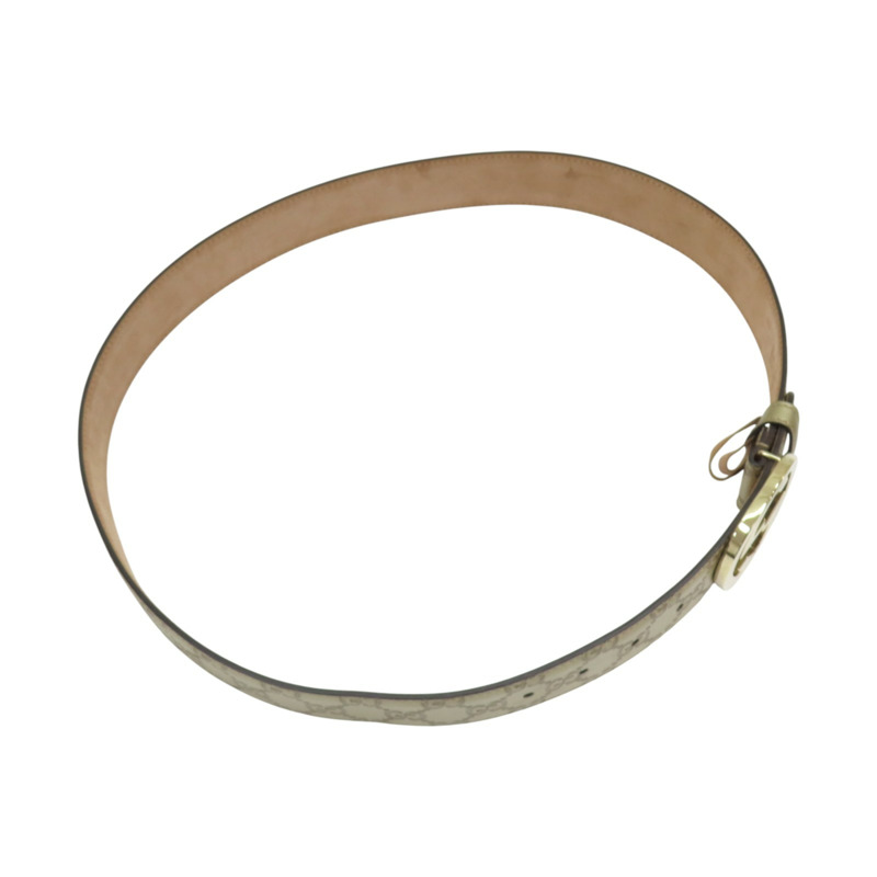 淺褐色 牛皮 腰帶 皮帶【GUCCI 古馳】 114876-1