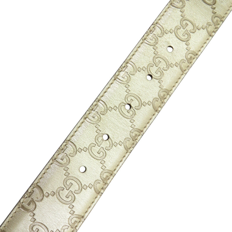 淺褐色 牛皮 腰帶 皮帶【GUCCI 古馳】 114876-4