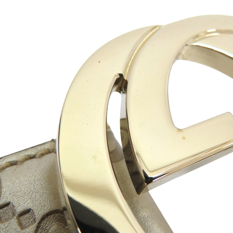 淺褐色 牛皮 腰帶 皮帶【GUCCI 古馳】 114876-7