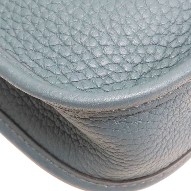 藍灰色 TC牛皮 Mini Evelyne 肩背包 Z刻【HERMES 愛馬仕】 H085945CK-11