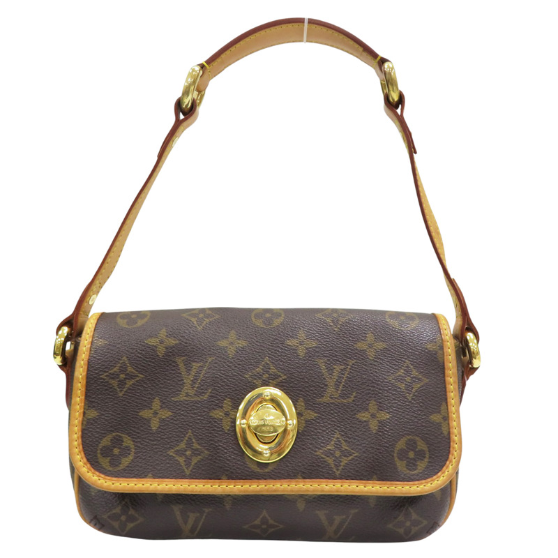 棕色 原花 帆布 Tikal PM 肩背包【LOUIS VUITTON LV 路易威登】 M40078-0