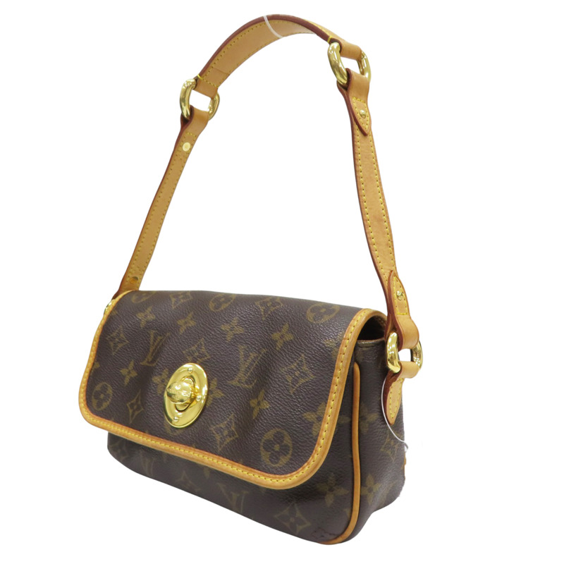 棕色 原花 帆布 Tikal PM 肩背包【LOUIS VUITTON LV 路易威登】 M40078-2