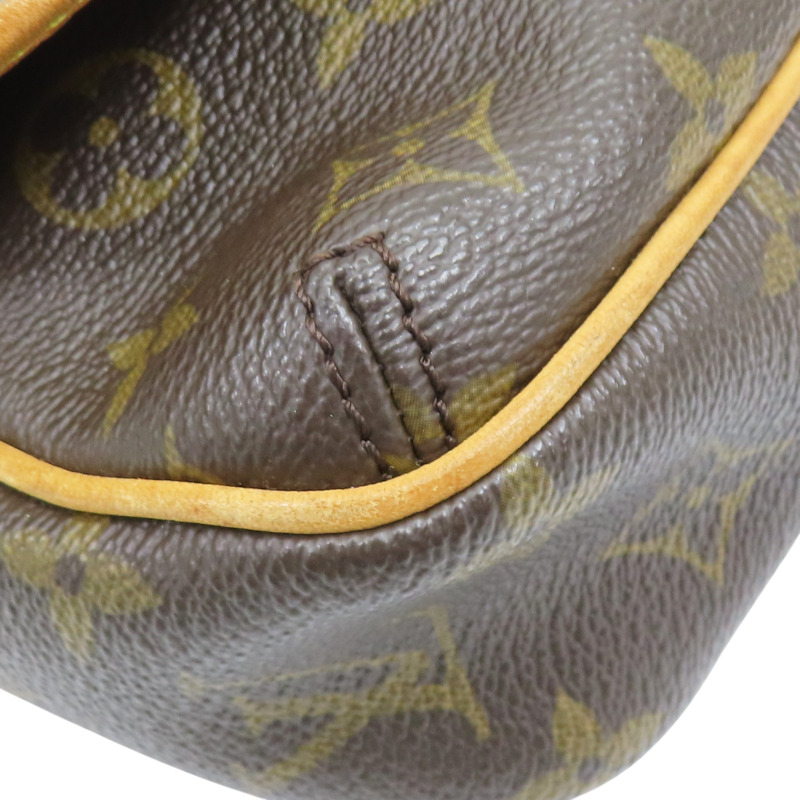 棕色 原花 帆布 Tikal PM 肩背包【LOUIS VUITTON LV 路易威登】 M40078-8