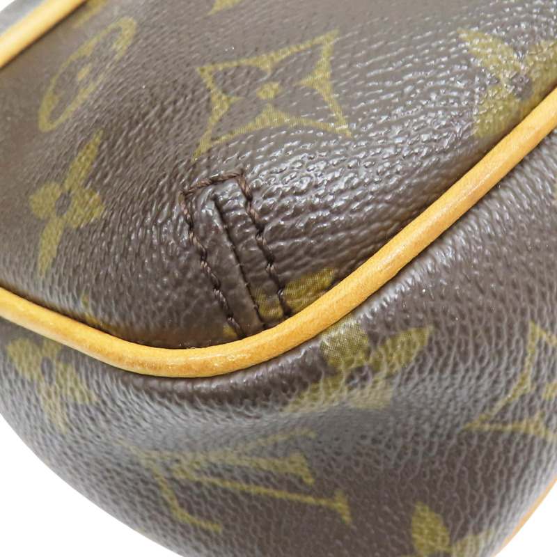 棕色 原花 帆布 Tikal PM 肩背包【LOUIS VUITTON LV 路易威登】 M40078-10