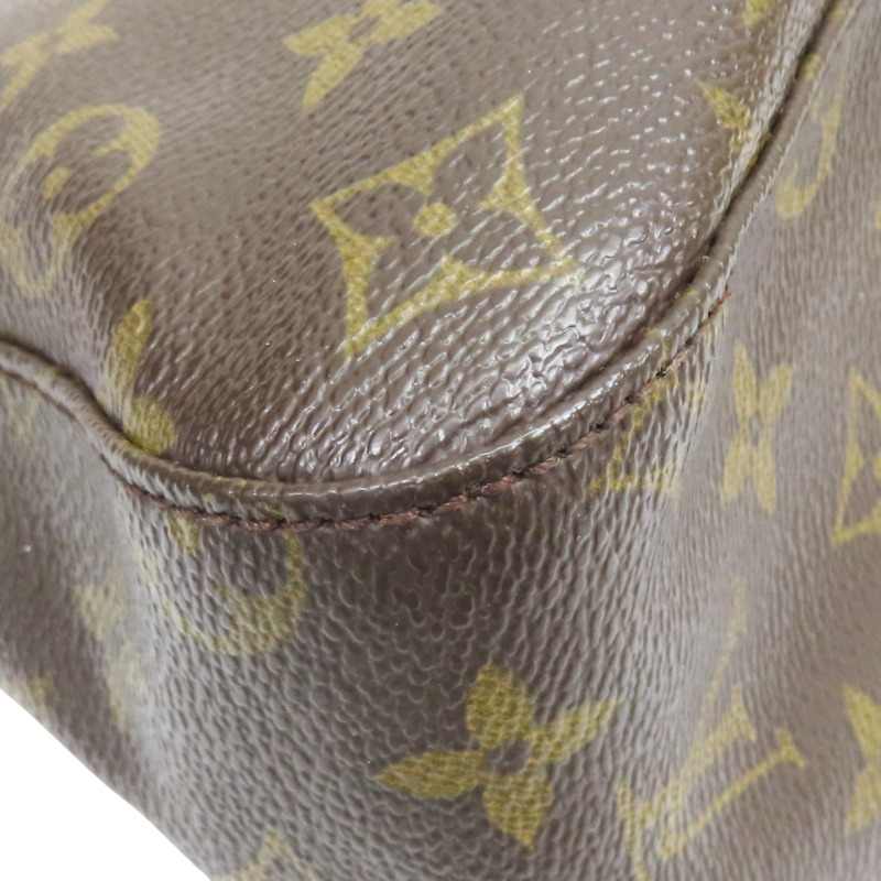 棕色 原花 帆布 Mini Looping 肩背包【LOUIS VUITTON LV 路易威登】 M51147-10