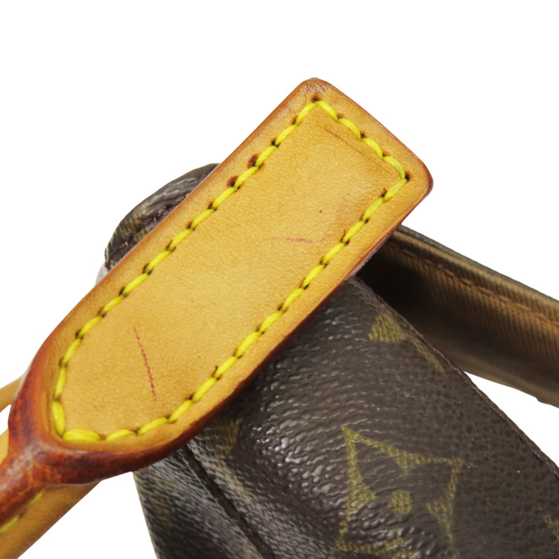 棕色 原花 帆布 Mini Looping 肩背包【LOUIS VUITTON LV 路易威登】 M51147-15