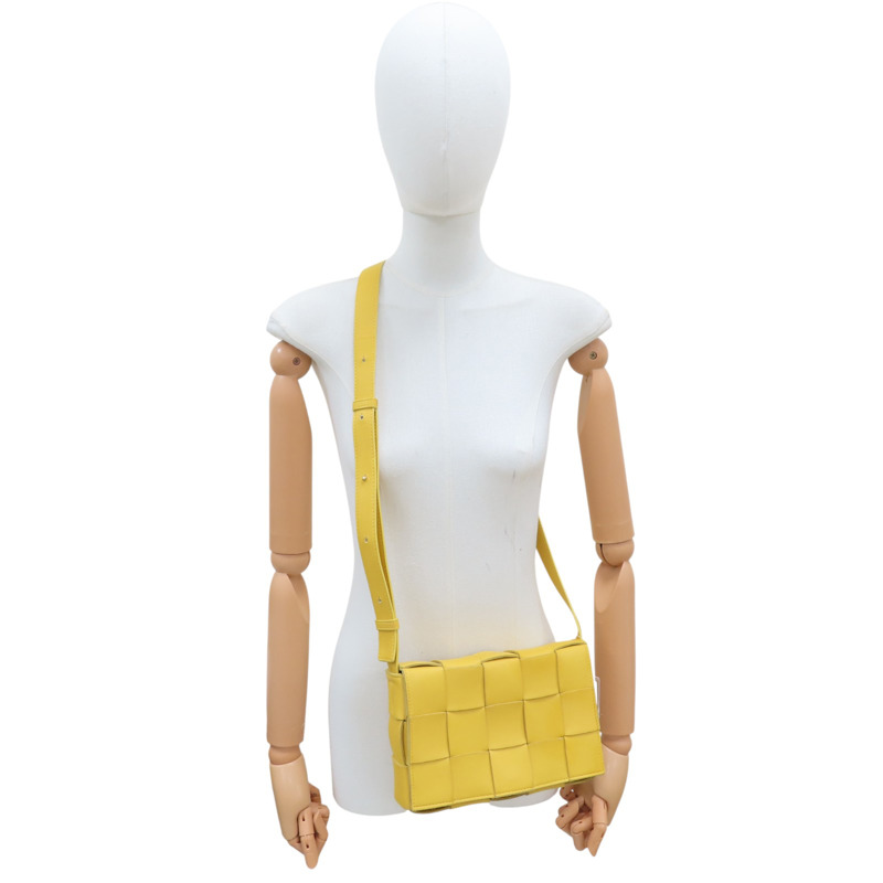 黃色 羊皮 肩背包【BOTTEGA VENETA BV 寶緹嘉】 578004 VMAY1-9