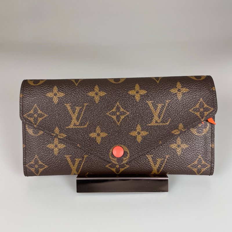 LV M60707 老花Josephine信封長夾 橘豆豆-0
