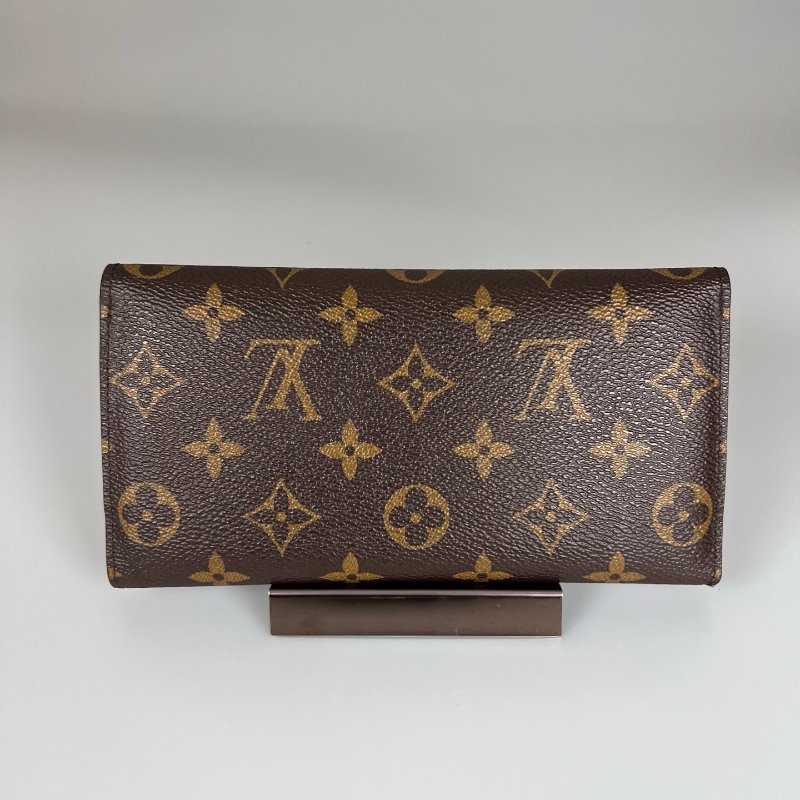 LV M60707 老花Josephine信封長夾 橘豆豆-1