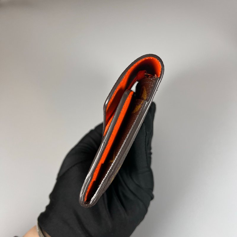 LV M60707 老花Josephine信封長夾 橘豆豆-3