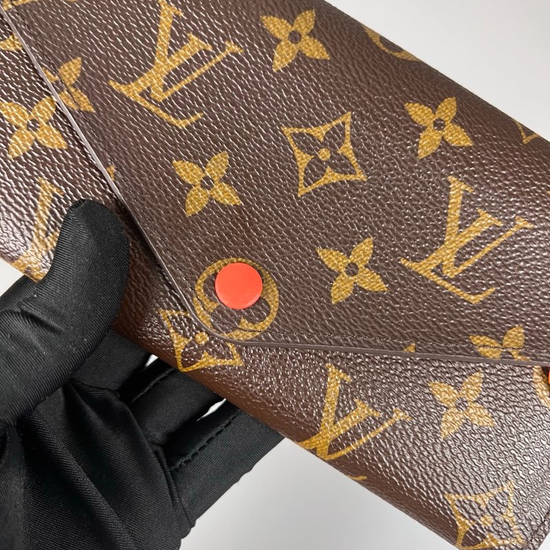 LV M60707 老花Josephine信封長夾 橘豆豆-5