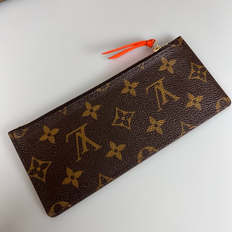LV M60707 老花Josephine信封長夾 橘豆豆-6