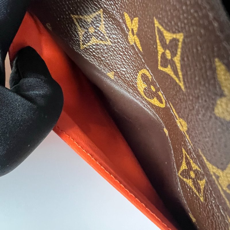 LV M60707 老花Josephine信封長夾 橘豆豆-8