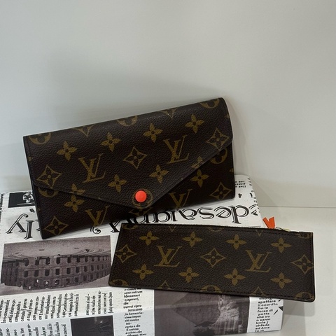 LV M60707 老花Josephine信封長夾 橘豆豆