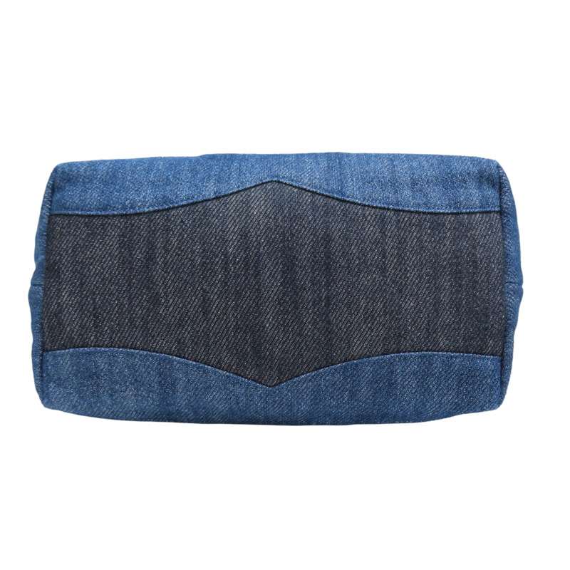 藍色 丹寧布 托特包 金釦【CHANEL 香奈兒】 AS3857-3